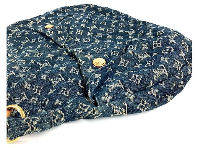 Borsa Daily GM in Monogram Denim Louis Vuitton Blu - vista 6
