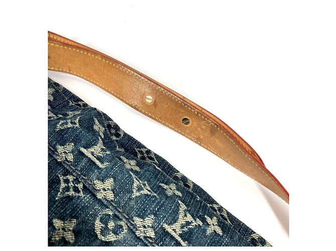Borsa Daily GM in Monogram Denim Louis Vuitton Blu - vista 8