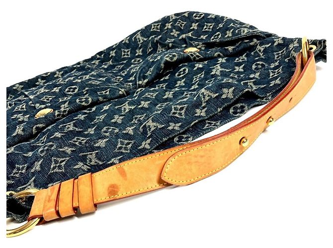 Borsa Daily GM in Monogram Denim Louis Vuitton Blu - vista 9