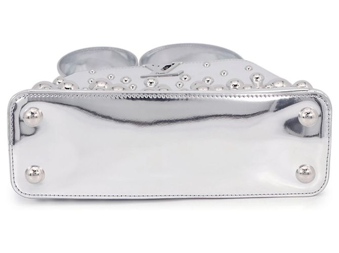 Borsa Louis Vuitton Yayoi Kusama Capucines BB Argento - vista 3