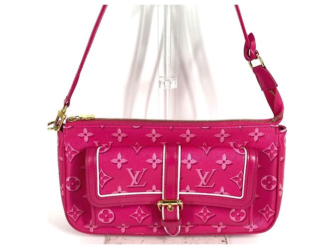 Pochette Accessoires Maxi Monogram Louis Vuitton Rosa Fuchsia Fuschia - vista 3