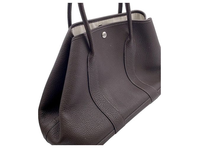 Hermès Borsa Tote Hermes Garden PM Damier ebene - vista 6
