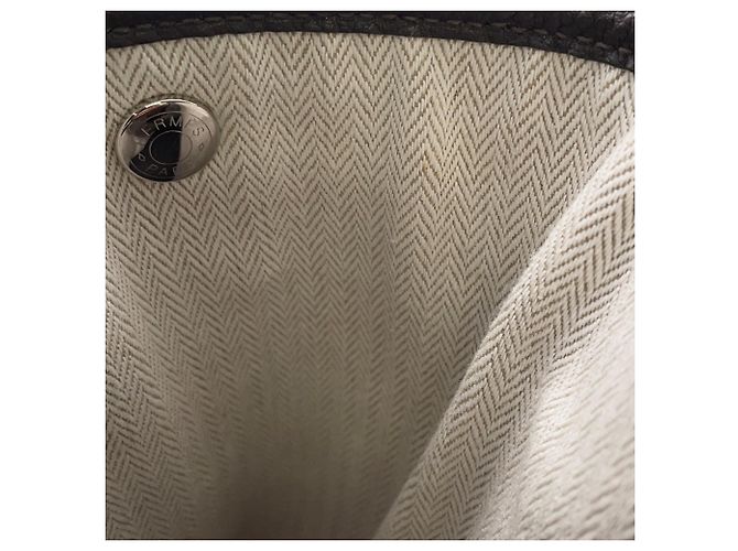 Hermès Borsa Tote Hermes Garden PM Damier ebene - vista 9