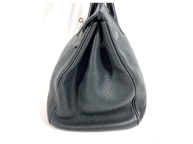 Hermès Borsa Tote Hermes Birkin 35 in pelle nera Nero - vista 3