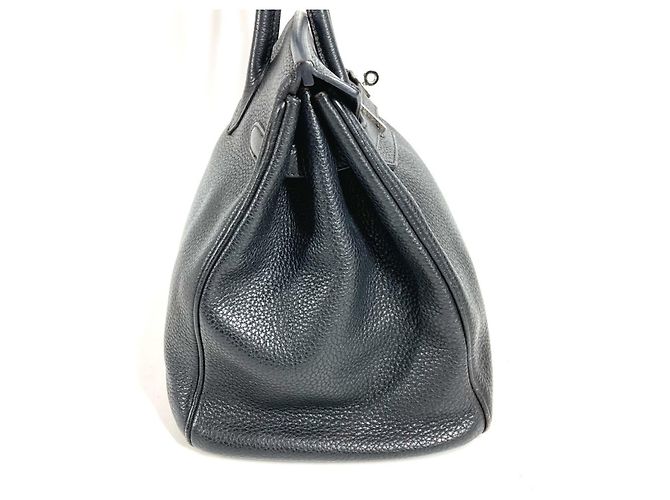 Hermès Borsa Tote Hermes Birkin 35 in pelle nera Nero - vista 4