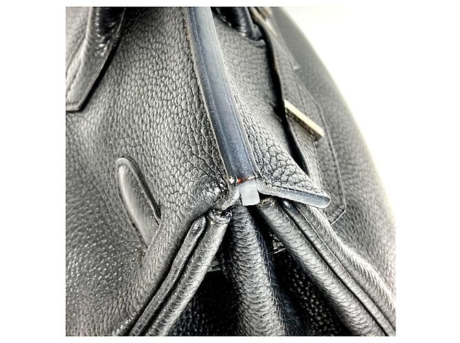 Hermès Borsa Tote Hermes Birkin 35 in pelle nera Nero - vista 7
