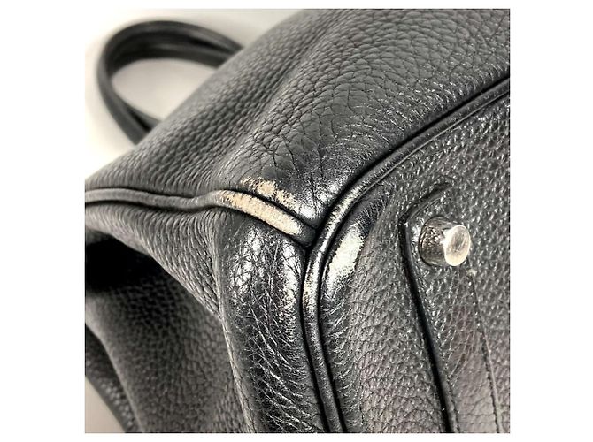Hermès Borsa Tote Hermes Birkin 35 in pelle nera Nero - vista 8