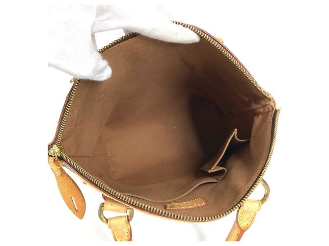 Borsa Tote Louis Vuitton Monogram Lockit Marrone - vista 12