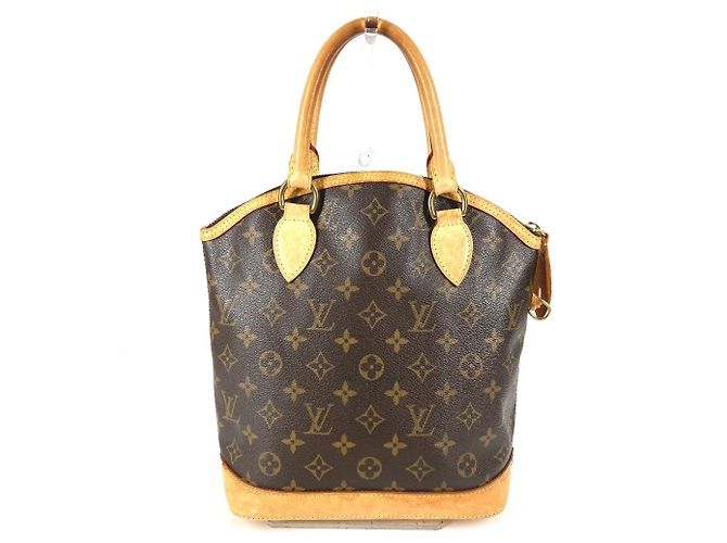 Borsa Tote Louis Vuitton Monogram Lockit Marrone - vista 2