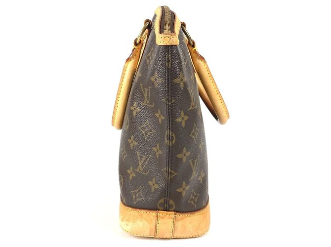 Borsa Tote Louis Vuitton Monogram Lockit Marrone - vista 3