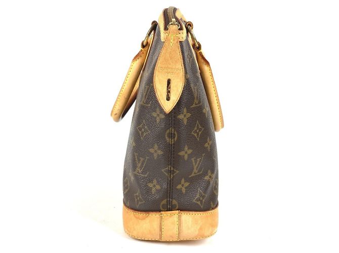 Borsa Tote Louis Vuitton Monogram Lockit Marrone - vista 4
