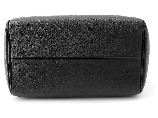 Borsa Louis Vuitton Monogram Empreinte Speedy Bandoulière 25 NM Nero - vista 3
