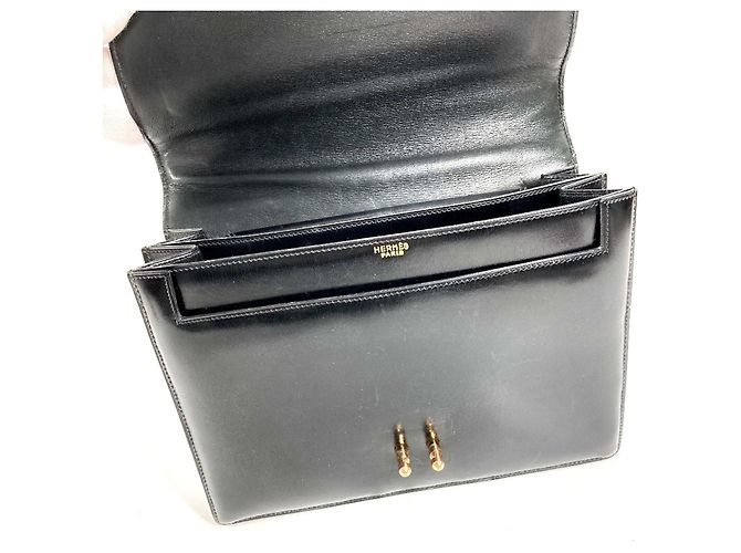 Hermès Hermes Vintage Sac G8 Handbag Black - view 12