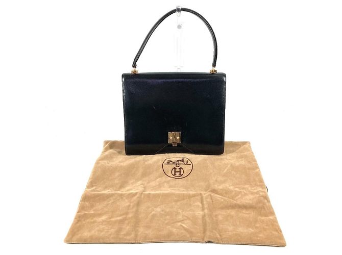 Hermès Hermes Vintage Sac G8 Handbag Black - view 17