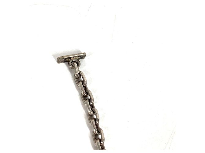 Hermès Portachiavi Hermes Cheval Logo Argento - vista 4