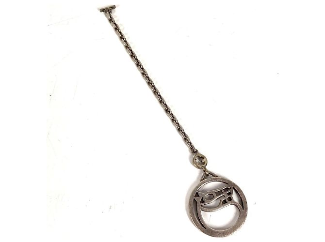 Hermès Portachiavi Hermes Cheval Logo Argento - vista 5