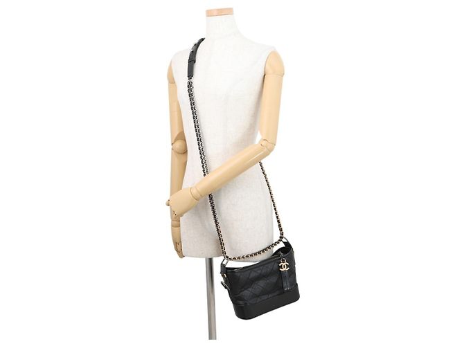 Borsa a tracolla Chanel Gabrielle Chain Nero - vista 5