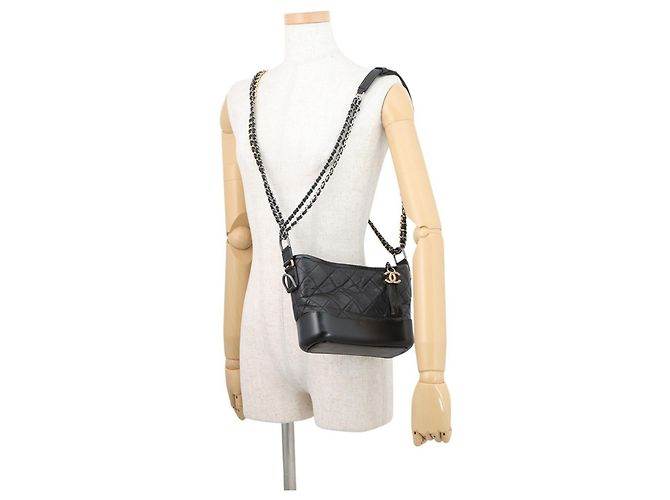 Borsa a tracolla Chanel Gabrielle Chain Nero - vista 6