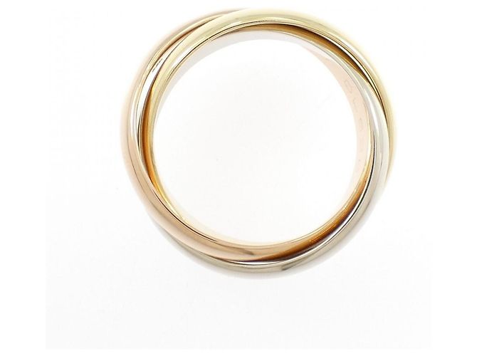 Anello Cartier Trinity in oro rosa bianco e giallo 18K - vista 2