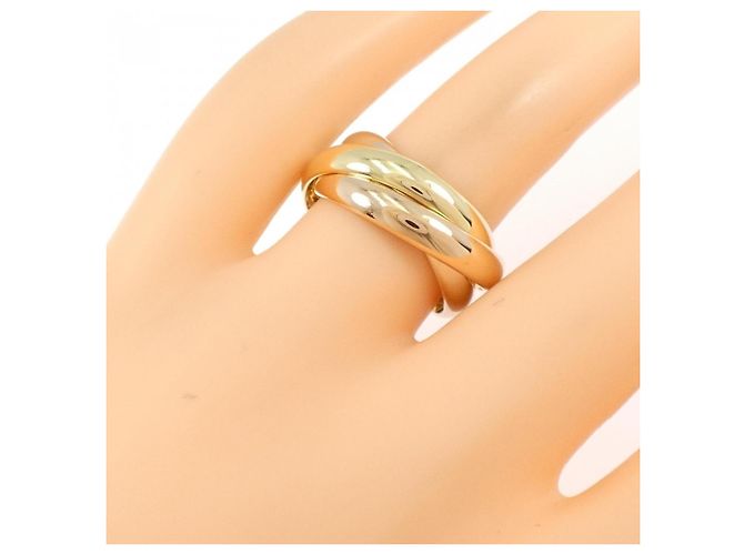 Anello Cartier Trinity in oro rosa bianco e giallo 18K - vista 5