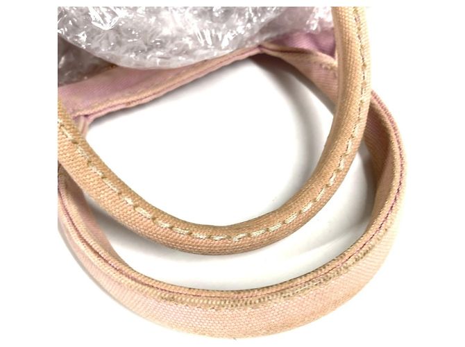 Mini borsa tote Prada Canapa Logo Rosa - vista 5