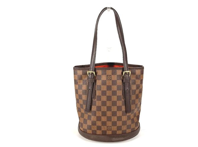 Bucket Borsa a tracolla a secchiello Louis Vuitton Damier Mare Marrone Damier ebene - vista 2