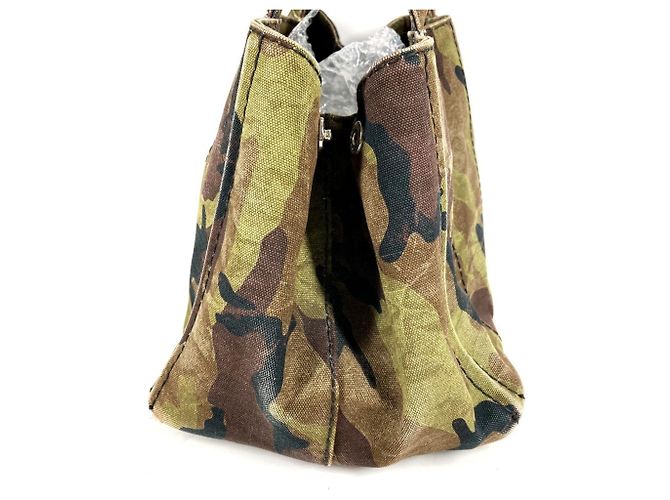 Prada Canapa Canvas Tote Bag in Grün - Ansicht 3