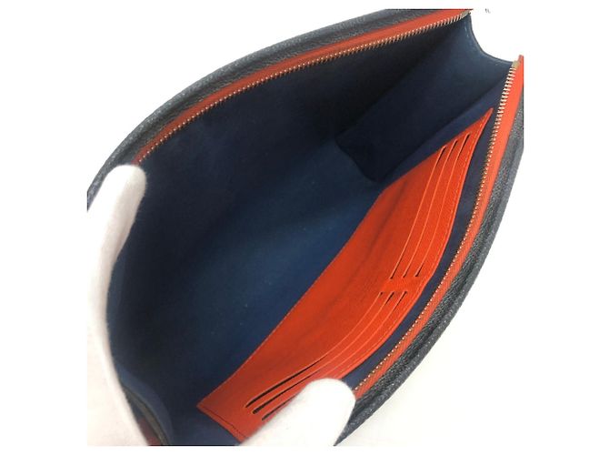 Pochette Voyage MM Louis Vuitton Clutch Bag Blu - vista 12