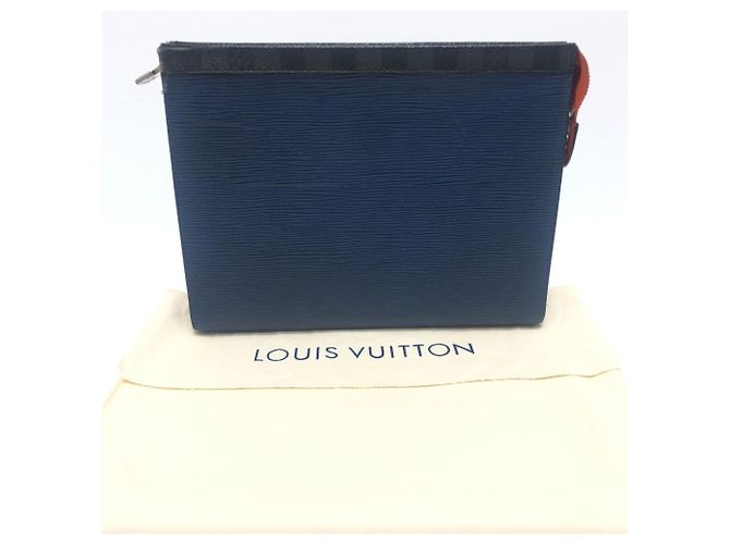 Pochette Voyage MM Louis Vuitton Clutch Bag Blu - vista 17