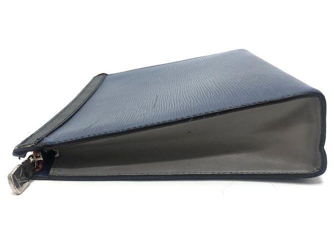 Pochette Voyage MM Louis Vuitton Clutch Bag Blu - vista 3