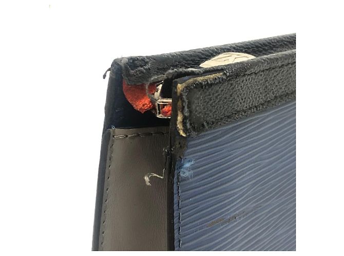 Pochette Voyage MM Louis Vuitton Clutch Bag Blu - vista 8