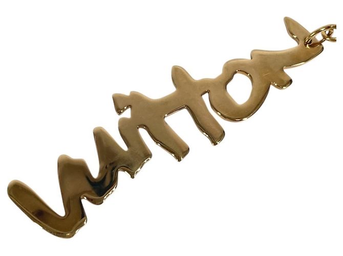 Portachiavi Bijou Sac Graffiti Louis Vuitton D'oro Arancione - vista 5