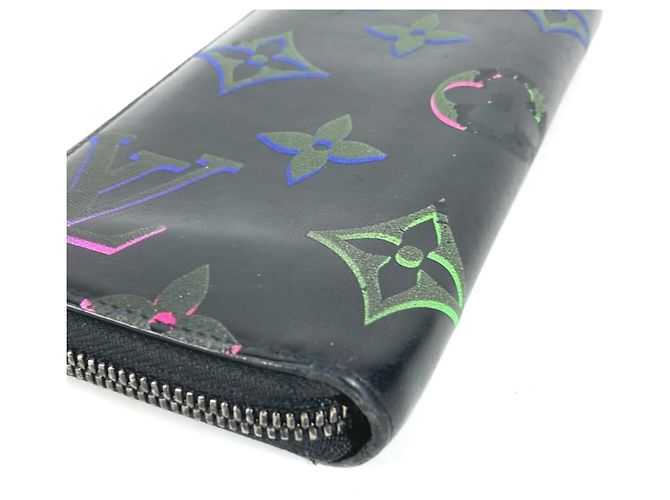 Louis Vuitton Monogram Spotlight Zippy Wallet Black Multiple colors - view 9