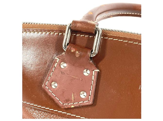 Borsa Tote Louis Vuitton Suhali Lockit PM Marrone - vista 13