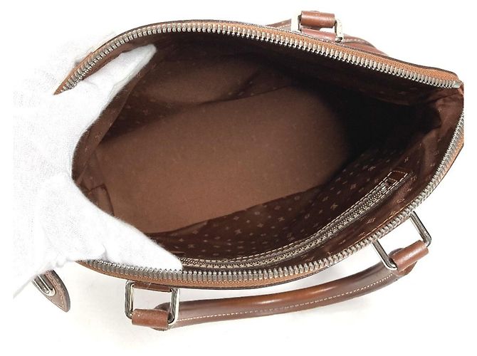 Borsa Tote Louis Vuitton Suhali Lockit PM Marrone - vista 15