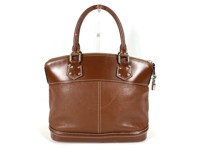 Borsa Tote Louis Vuitton Suhali Lockit PM Marrone - vista 2