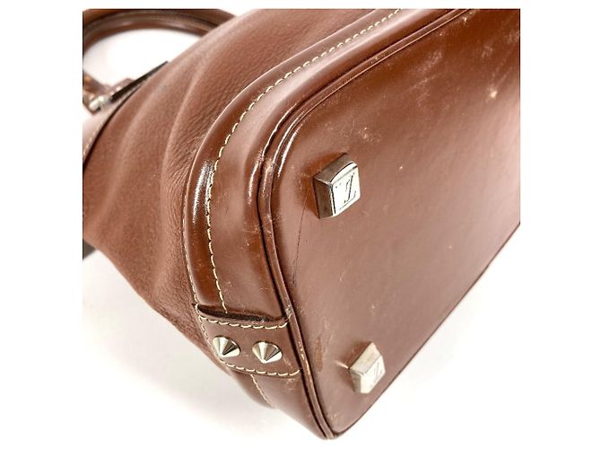 Borsa Tote Louis Vuitton Suhali Lockit PM Marrone - vista 7