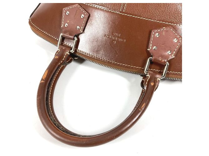 Borsa Tote Louis Vuitton Suhali Lockit PM Marrone - vista 8