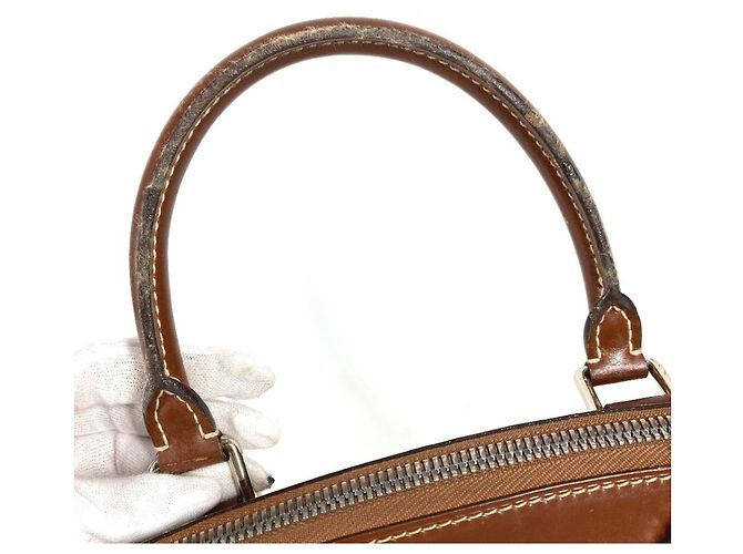 Borsa Tote Louis Vuitton Suhali Lockit PM Marrone - vista 9