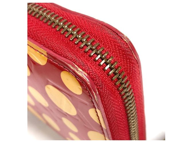Louis Vuitton Vernis Dot Infinity Zippy Wallet Weiß Rot - Ansicht 10