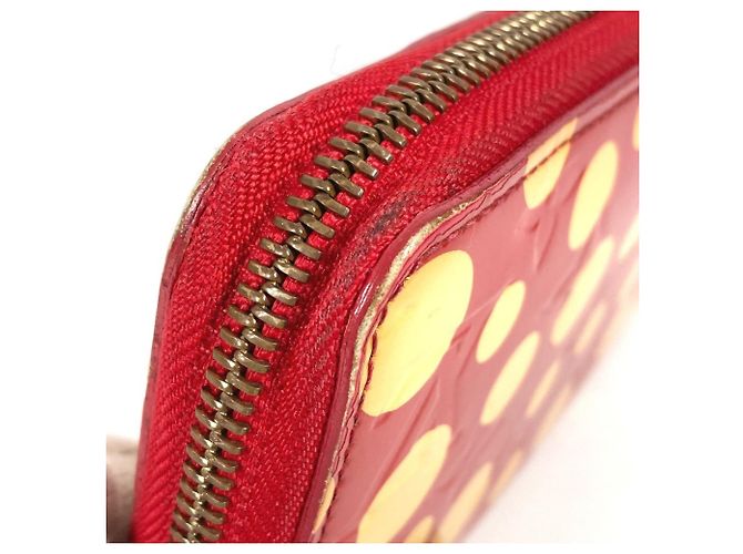 Louis Vuitton Vernis Dot Infinity Zippy Wallet Weiß Rot - Ansicht 11