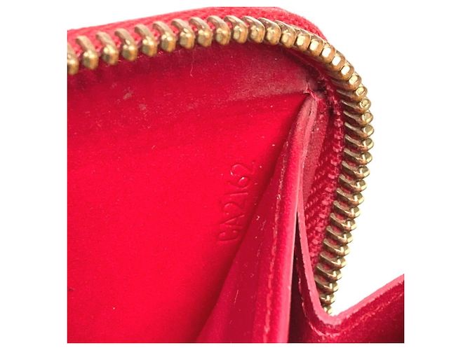 Louis Vuitton Vernis Dot Infinity Zippy Wallet Weiß Rot - Ansicht 16