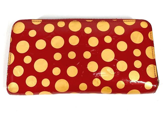 Louis Vuitton Vernis Dot Infinity Zippy Wallet Weiß Rot - Ansicht 2
