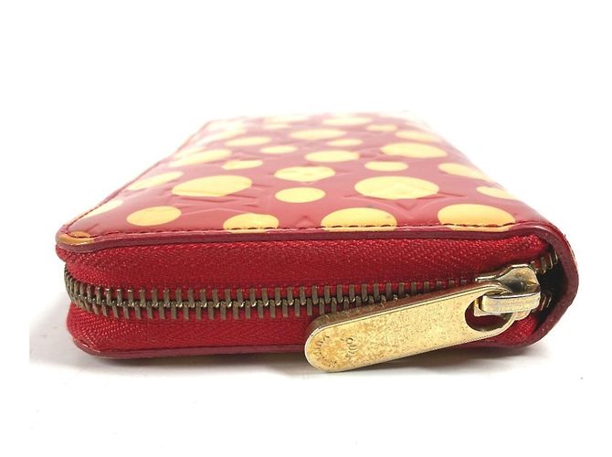 Louis Vuitton Vernis Dot Infinity Zippy Wallet Weiß Rot - Ansicht 3