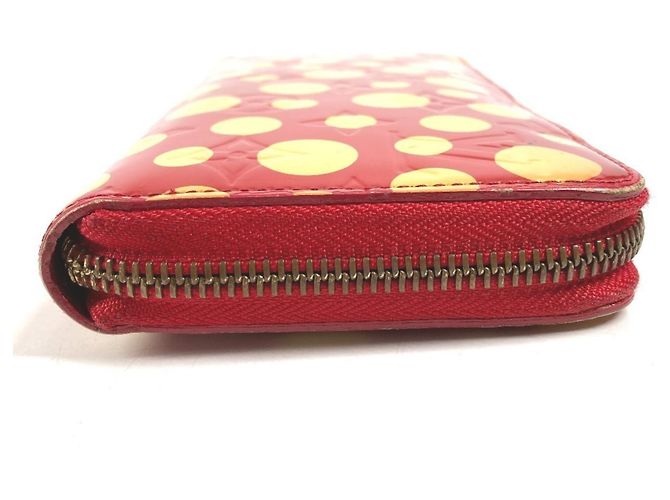 Louis Vuitton Vernis Dot Infinity Zippy Wallet Weiß Rot - Ansicht 4