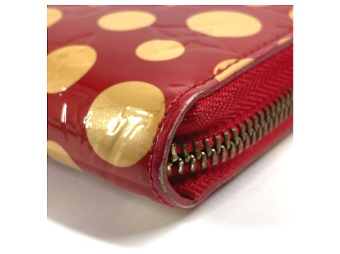 Louis Vuitton Vernis Dot Infinity Zippy Wallet Weiß Rot - Ansicht 6