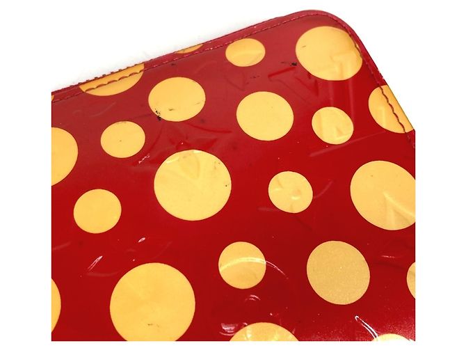 Louis Vuitton Vernis Dot Infinity Zippy Wallet Weiß Rot - Ansicht 8