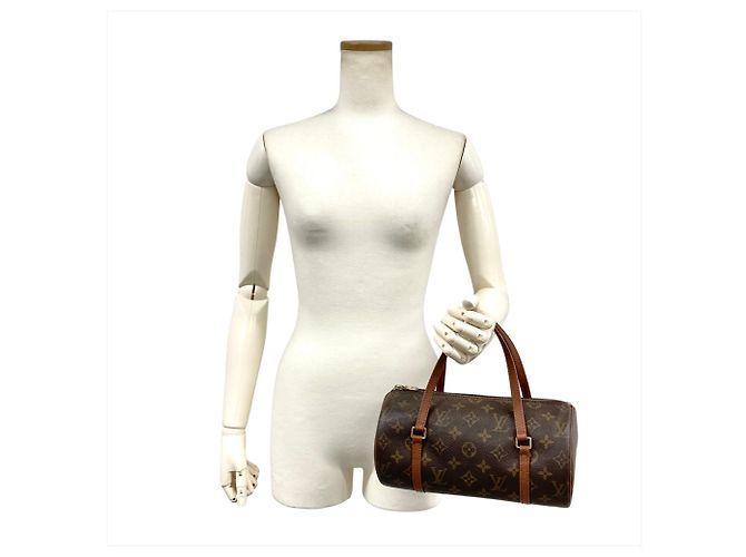 Borsa a Spalla Louis Vuitton Papillon 26 Marrone - vista 9