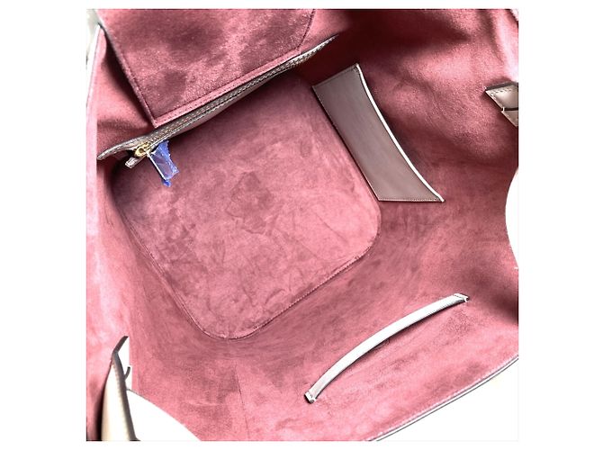 Borsa a tracolla a secchiello Cartier Must C Grigio Bordò - vista 5