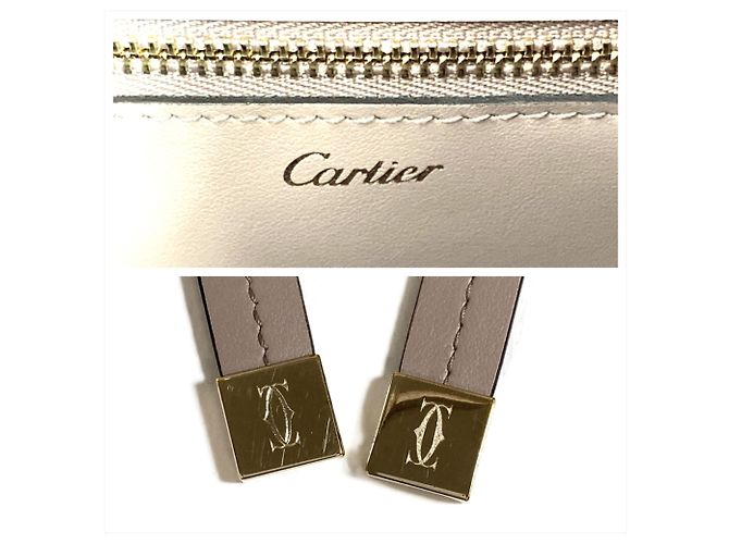 Borsa a tracolla a secchiello Cartier Must C Grigio Bordò - vista 7